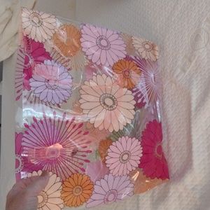 Clear flower Clinique bag